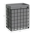 thumbnail image 4 of 90L Laundry Hamper Laundry Basket Collapsible Clothes Hamper Removable and Washable Liner for Bedroom Bathroom Black and Gray, 4 of 6