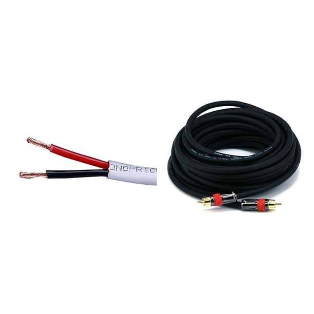 Cable de altavoz y cable de audio coaxial digital Monoprice