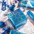 thumbnail image 3 of Rollo de papel de regalo LeZakaa Blue Snowflake 43x1000 cm, 3 of 7
