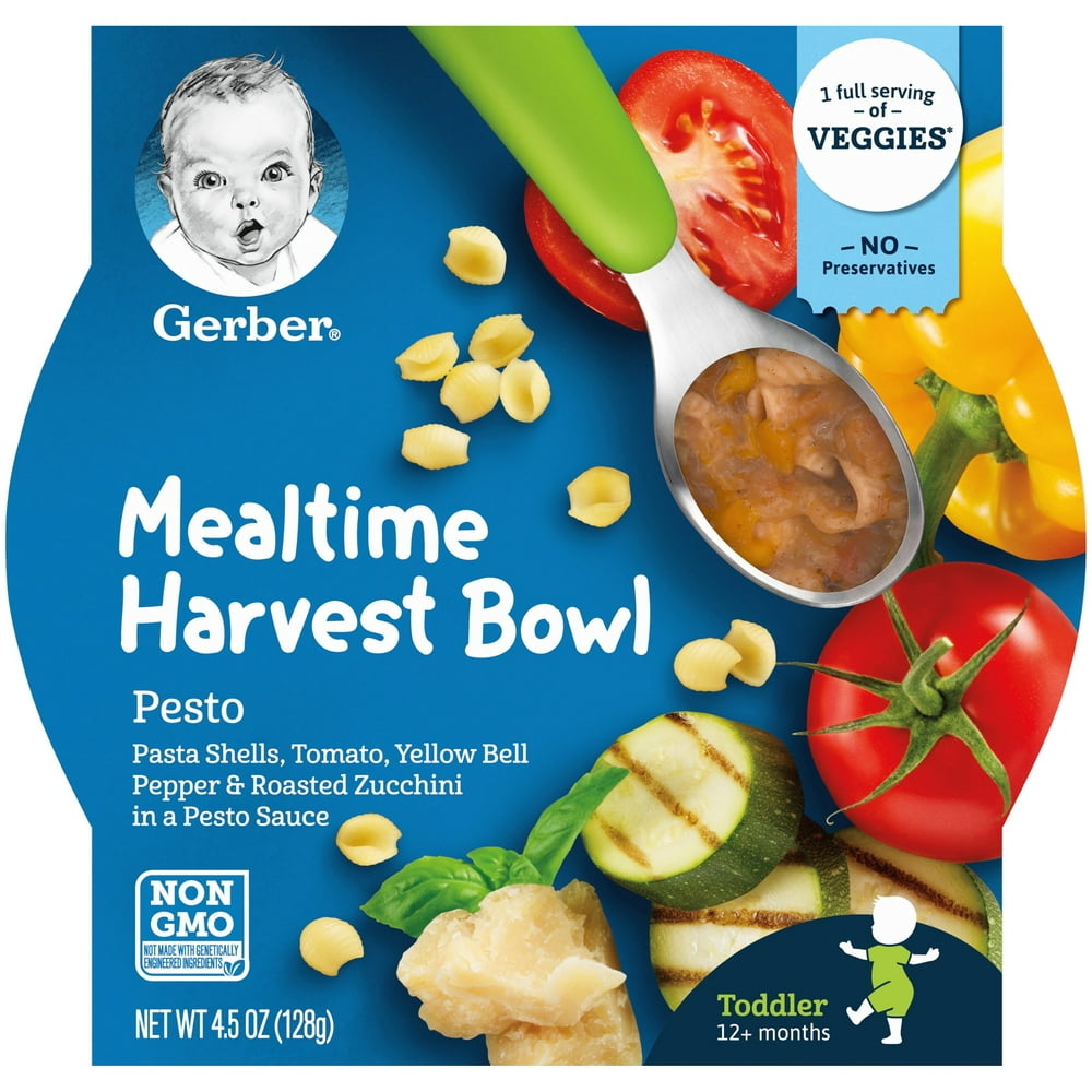 Gerber Mealtime Harvest Bowl Toddler Toddler Meals Pesto 45 Oz Tray