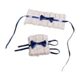 thumbnail image 3 of lionlar Bracelet pour Filles Costumes de Robe de Mariée Manchette Bleu Foncé, 3 of 6
