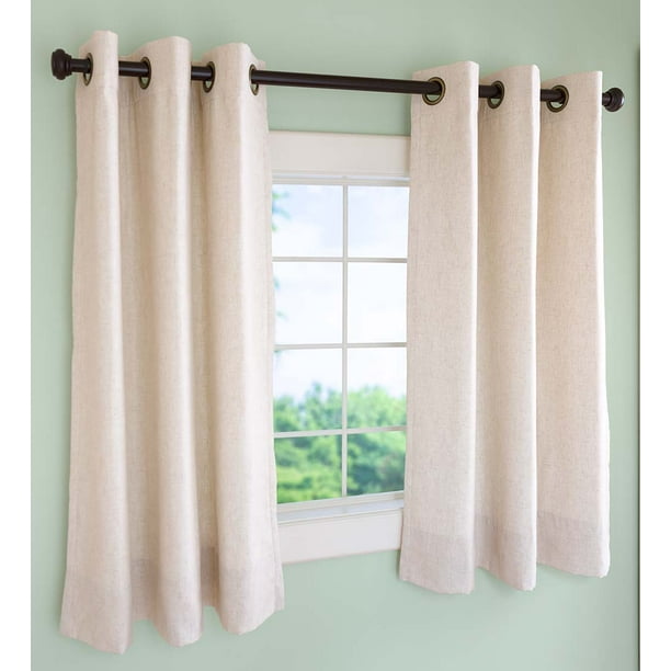 Insulated GrommetTop Short Curtain Panels 40"W X 45''L Moss Walmart