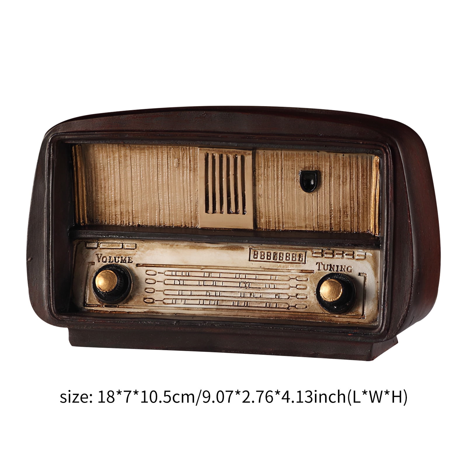 Retro Radio Model Resin Ornaments Vintage Radio Craft Decorations Gift 