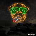 thumbnail image 4 of Craftnamesign Cool Bulldog Neon Sign, Men Cave Decor, Bulldog Lover Gifts, 4 of 4