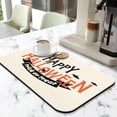 thumbnail image 2 of Add a Halloween Touch Kitchen 19.5x12in Super Absorbent Diatom Ooze Dish Drying Mat Stylish Pumpkin, Ghost Design, Perfect for Coffee Bar Sinks and Dish Draining, 2 of 7