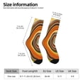 thumbnail image 2 of Xecao Colorful Swirl Pattern Sport Socks for Women and Men Crew Socks Sporty Calf Socks Casual Socks, 2 of 6