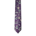 thumbnail image 2 of ROMARIO MANZINI White Floral on Purple PRINTED DESIGN TIE, 2 of 3