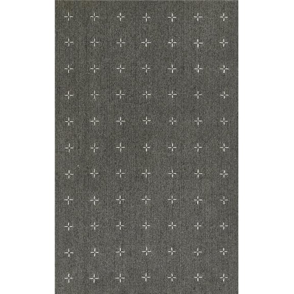Momeni OLIVEOLI-2CHR80A0 8 x 10 ft. Oliver Hand Loomed Rectangle Area Rug, Charcoal