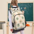 thumbnail image 7 of FORMRS Unisex School Backpack 17" Student Travel Bag with Laptop Compartment, Pastel Beige Geometric, 7 of 7