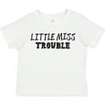 thumbnail image 3 of Inktastic Little Miss Trouble Girls Toddler T-Shirt, 3 of 5