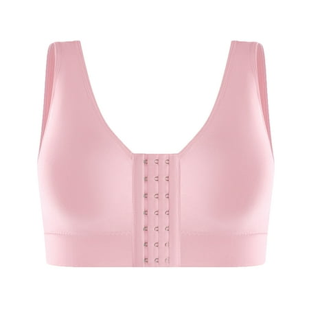 

Lenago Women s Seamed Wirefree Bras Bras Buckle Comfortable Breathable Exhaust Base Non-Steel Ring Non-Magnetic Buckle Underwear Everyday Underwear Bras Size S-5XL on Clearance