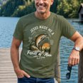thumbnail image 4 of Jollimate Jesus Made Me A Fisher of Man Shirt, Christian Men Fishing Graphic Tee, Cool Retro Scripture Men's T-Shirt, 4 of 6