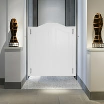 TFCFL White Wood Swinging Doors Wall-mounted Double Half Cafe Doors Saloon Bar W/ Hinge