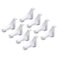 thumbnail image 1 of Unique Bargains Freezer Shelf Clips, Refrigerator Clip Kits Cooler Shelf Support 1.57x0.33x1' Silver, 1 of 4