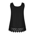 thumbnail image 4 of Womens Tops Clairance Moins de 10 $ Tendances Femmes Été Col Rond Manches Courtes Impression Blouses Lâches Tops Rouge XXXL, 4 of 5