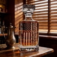 thumbnail image 4 of EDHITNR Whiskey Decanter 450ml Glass Liquor Dispenser with Stopper for Bourbon Scotch Wine Home Bar Gift, 4 of 6
