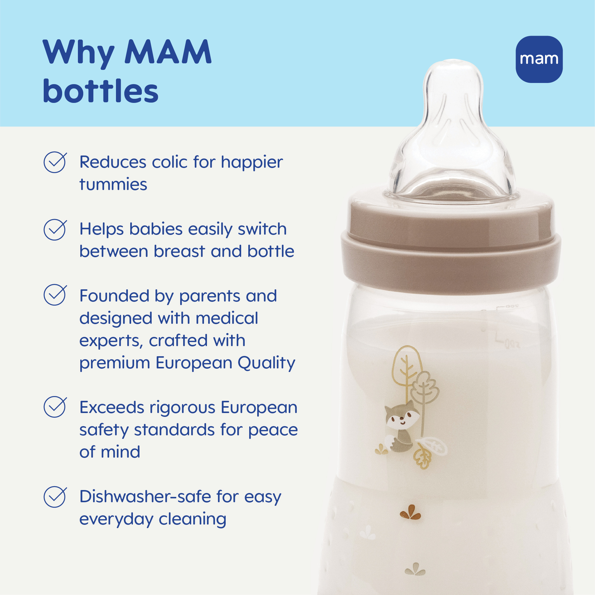 MAM Easy Start Anti-Colic Baby Bottles, 9oz, 2-Pack photo 8