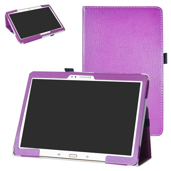 Labanema 10.5" Samsung Tab S 10.5 T800 Case, PU Leather Folio Stand Protective Case, Cover for 10.5" Samsung Tab S 10.5 T800 (Purple)