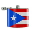 thumbnail image 2 of Puerto Rico Country Flag Stainless Steel 5oz Hip Drink Kidney Flask, 2 of 3