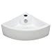 thumbnail image 3 of Elanti Porcelain Wall Mounted Corner Sink, 3 of 4