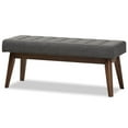 thumbnail image 1 of Bowery Hill Button Tufted Bedroom Bench in Dark Gray, 1 of 7