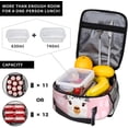 thumbnail image 4 of Cute Llama Animal Pink Alpaca Lunch Bag Insulated Reusable Lunch Box Lunch Tote Lunchbox Portable Bento Bags For Men Women Office Work Travel Picnic Camping, 4 of 6