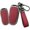 Long-red, variant on Key Fob Cover Compatible with Tesla Model X 3 Button Keychain Case Holder Protector,Short-red