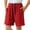 Red, variant on 1 Pack Athletic Basketball Boys Shorts - Black Quick Dry Kids Youth Teen Shorts with Pockets for Soccer Running