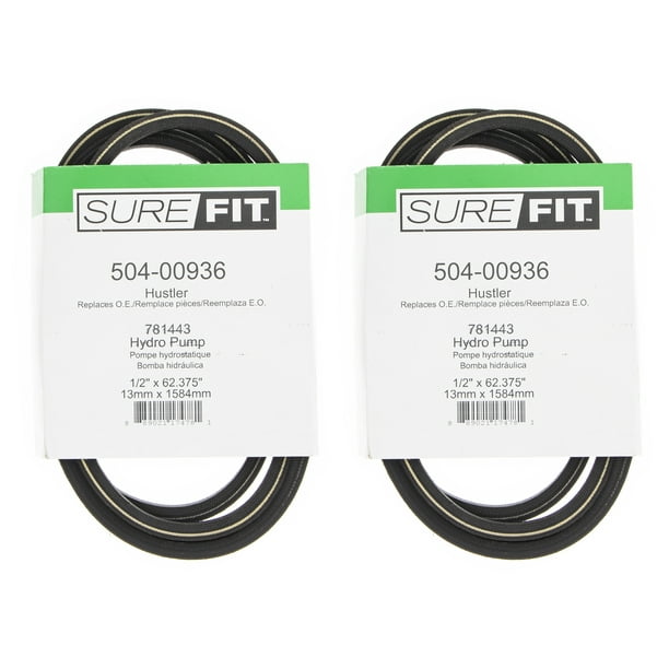 SureFit Hydraulic Pump Drive Belts Replacement for Hustler 781443 Zero