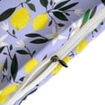 thumbnail image 4 of 3 Pcs Soft Bedding Set, Includes 1 Duvet Cover with Zipper And 2 Pillow Shams,Lemons Blue Queen(90"×90"), 4 of 8
