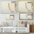 thumbnail image 4 of Designart "Bubbling Champagne Brilliance In Glass" Champagne Floater Framed Canvas Prints, 4 of 5
