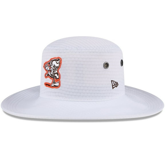 Men's New Era White Cleveland Browns 2024 NFL Training Camp Panama Bucket Hat