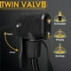 thumbnail image 3 of Bike Pump with Pressure Gauge, Bicycle Pump with Presta & Schrader Valves Bike Pump for all Bikes, Foot Pump for Car Tyres, Road Mountain Bikes & Ball, 3 of 5