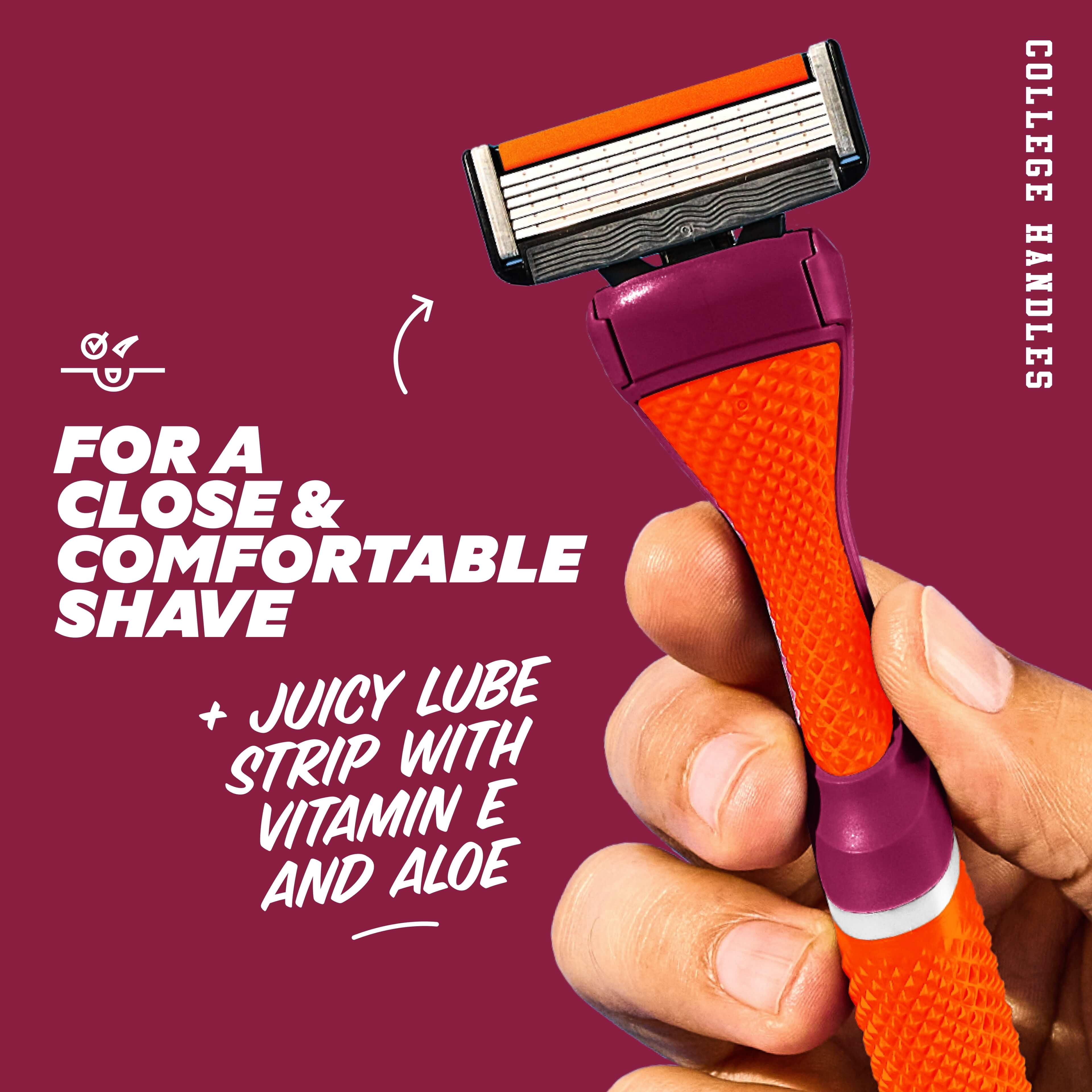 Dollar Shave Club Virginia Tech 6-Blade Razor Starter Set