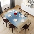 thumbnail image 6 of Light Blue Khaki Ombre Table Cloth Waterproof Tablecloths, Modern Abstract Art Gradient Tablecloth Dining Table Cover for Kitchen Party Tabletop Outdoor, Rectangle Tablecloth 54x108 Inch, 6 of 9