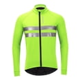 thumbnail image 4 of S SERENABLE Cycling Bike Jackets Winter Thermal Running Reflective Coat Windproof Breathable Green M, 4 of 9