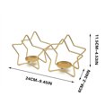 thumbnail image 3 of Hot6sl Ofertas y Liquidaciones Vela Navideña para Mesa de Comedor, Forma de Árbol de Navidad Festivo, Vela Metal y Hierro, Vela de Estrella, 3 of 5