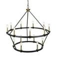 thumbnail image 5 of Artcraft Lighting Notting Hill Collection 15Light Chandelier Black and Brushed Brass, 5 of 9