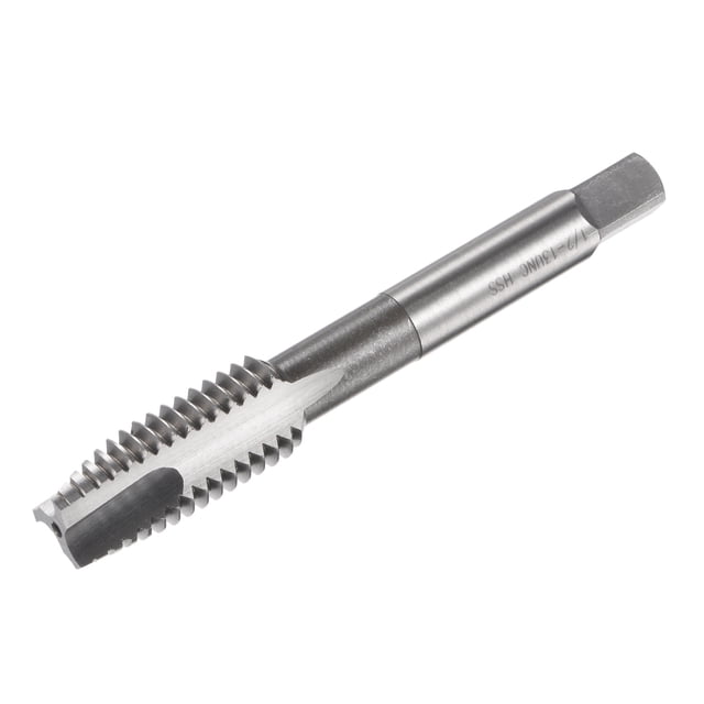 Unique Bargains 1/2-13 UNC High Speed Steel Machine 3 Flutes Spiral Point Thread Tap Uncoated
