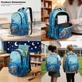thumbnail image 3 of DISNIMO Kids Backpack for Girls Boys, Sea Turtle Printed 3 Pcs School Backpack with Lunch Box & Pencil Case, 17 Inch Lightweight School Bookbag Travel Daypack, 3 of 7
