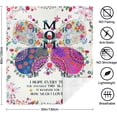 thumbnail image 6 of Birthday Gifts for Mom from Daughter, Butterfly Mom Blanket, for Mom, Gifts for Mom Birthday Unique, Throw Blanket 50"x60", 6 of 6