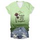 thumbnail image 1 of Tops Cortos para las Mujeres Día de la Independencia Impreso Suéter con Cuello en V Manga Corta, Top Casual para Primavera Verano, 1 of 3