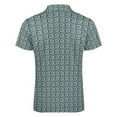 thumbnail image 5 of Geometric Patterns 8 Men Zipper T-shirt Summer Casual Short Sleeve T-shirt Top, 5 of 7