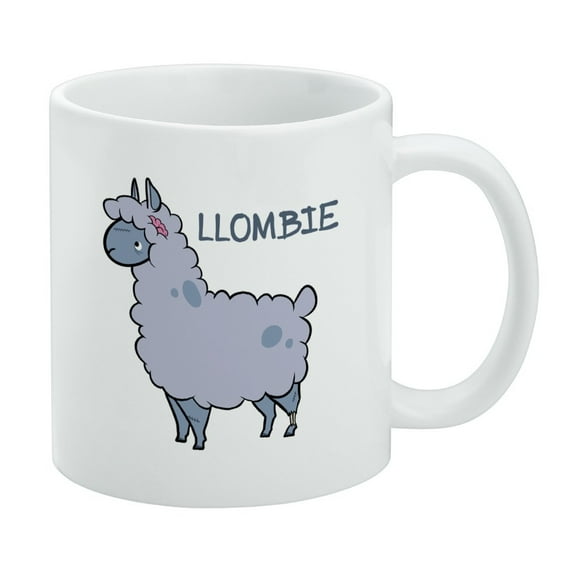 Llombie Llama Zombie White Mug