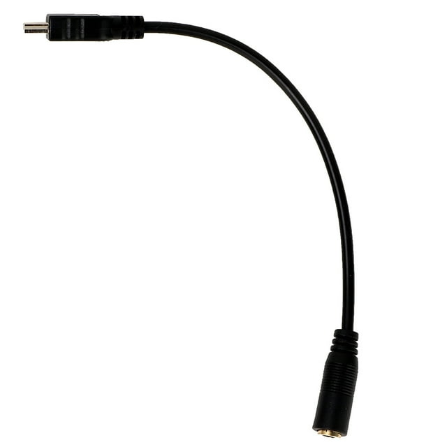 Cable adaptador de micrófono mini USB a conector de audio de tres polos de 3,5 mm para cámara GoPro