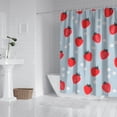 thumbnail image 2 of Strawberry Plants Fruit Flower Shower Curtain 72"x72" ,Bathroom Decorative Shower Curtains Set with 12 Hooks,Modern Waterproof Washable Shower Curtain, 2 of 6