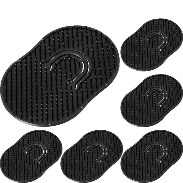 Peines de palma de bolsillo, peine para champú, cepillo de masaje para el cabello, cepillo para masaje del cuero cabelludo (negro), paquete de 6 JM peine