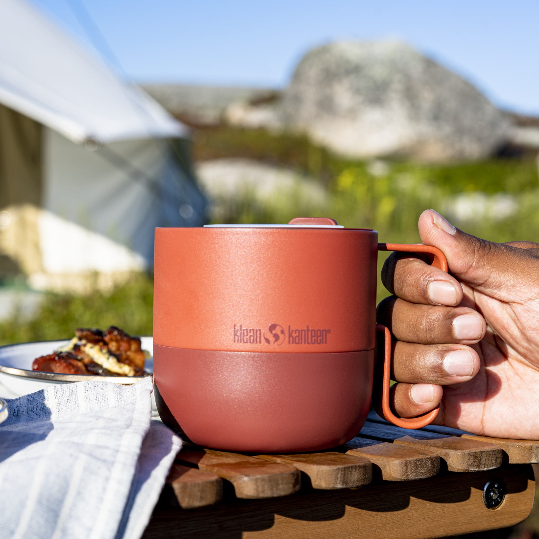 Rise from Klean Kanteen -14 oz. Stainless Steel Mug w/ Flip Lid