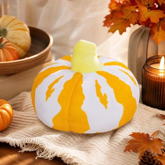 Pumpkin Fall Throw Pillows for Couch 3D Thanksgiving Pumpkin Pillow 5.9in, Pumpkin Decorative Pillows for Table Shelf Party Decor Gift