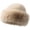 Khaki, variant on Fuzzy Bucket Hat Women Y2k Furry Hat Faux Fur Hat Cute Winter Beanie Hat Knitted Skull Cap Hats Earmuff Ski Beanies